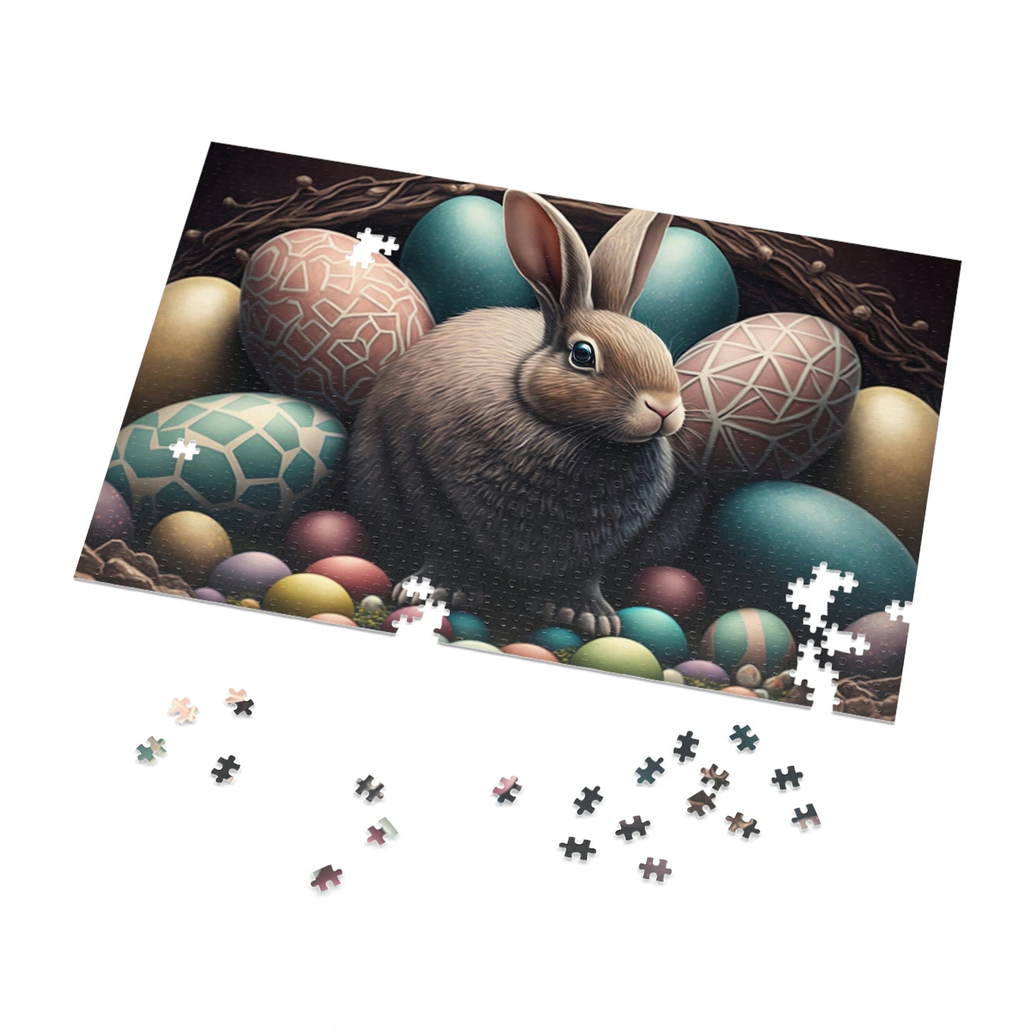 Bunny and Easter Eggs Puzzle (500, 1000 piece)