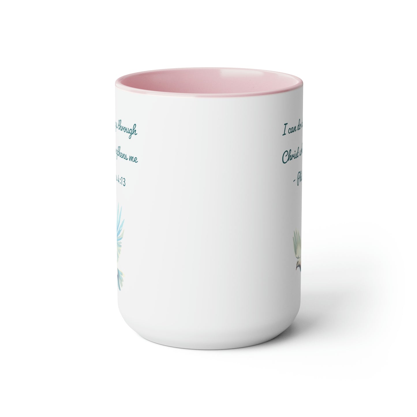 Philippians 4:13, Two-Tone Coffee Mugs, 15oz
