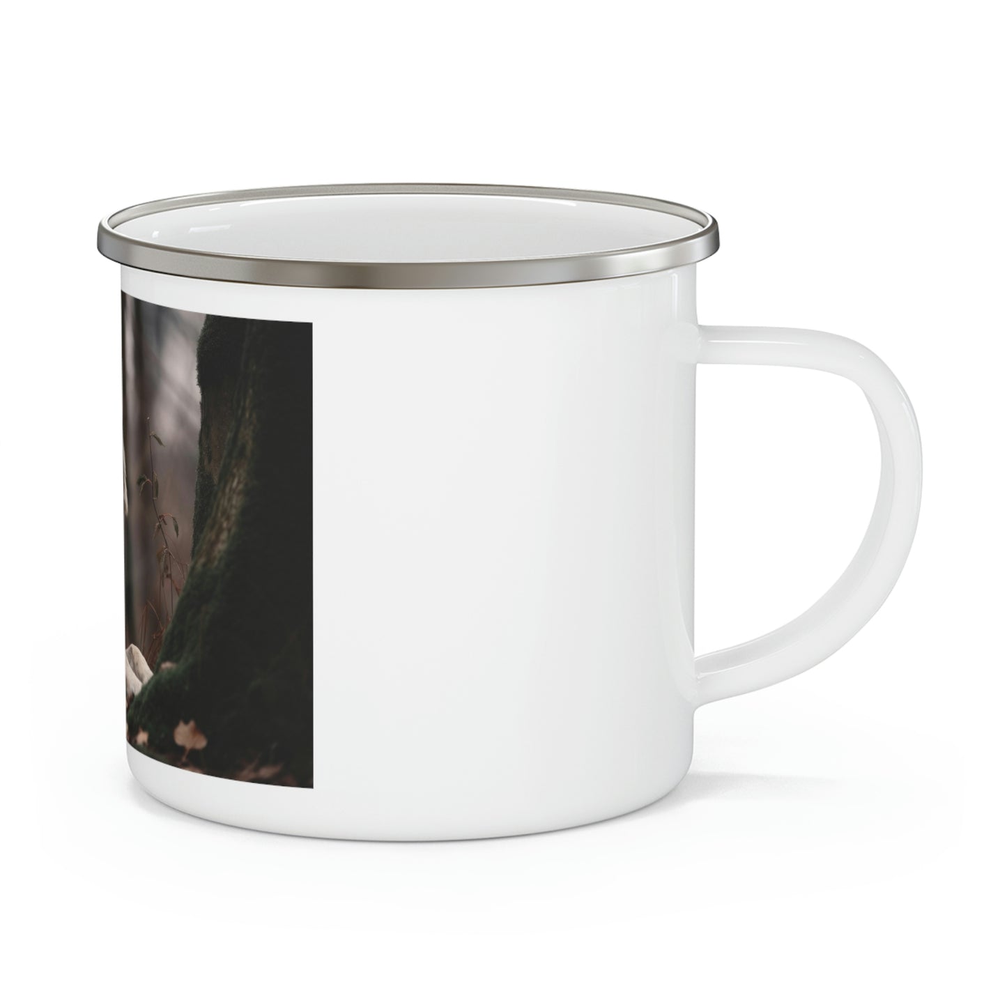 Wolf Enamel Camping Mug