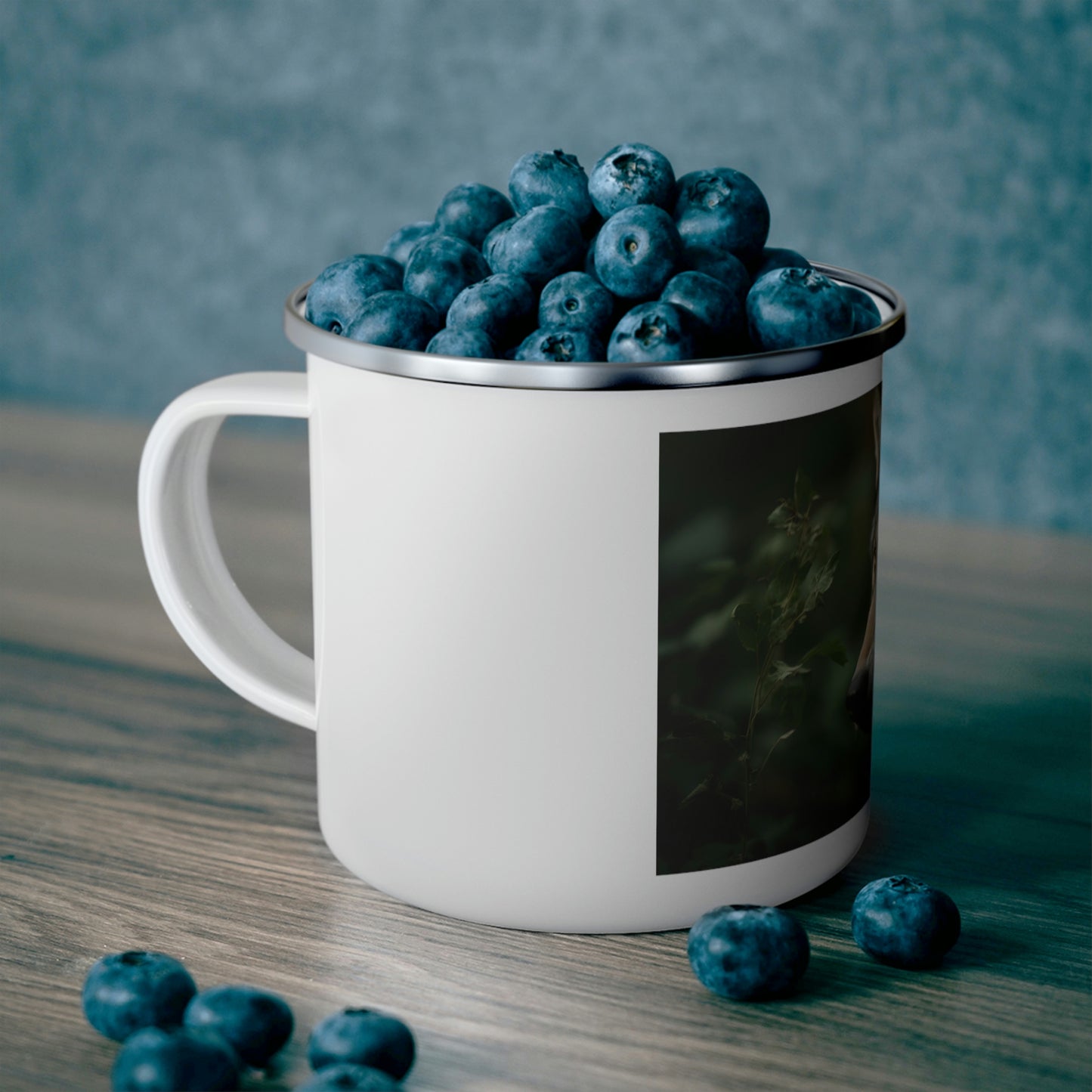 Wolf Enamel Camping Mug