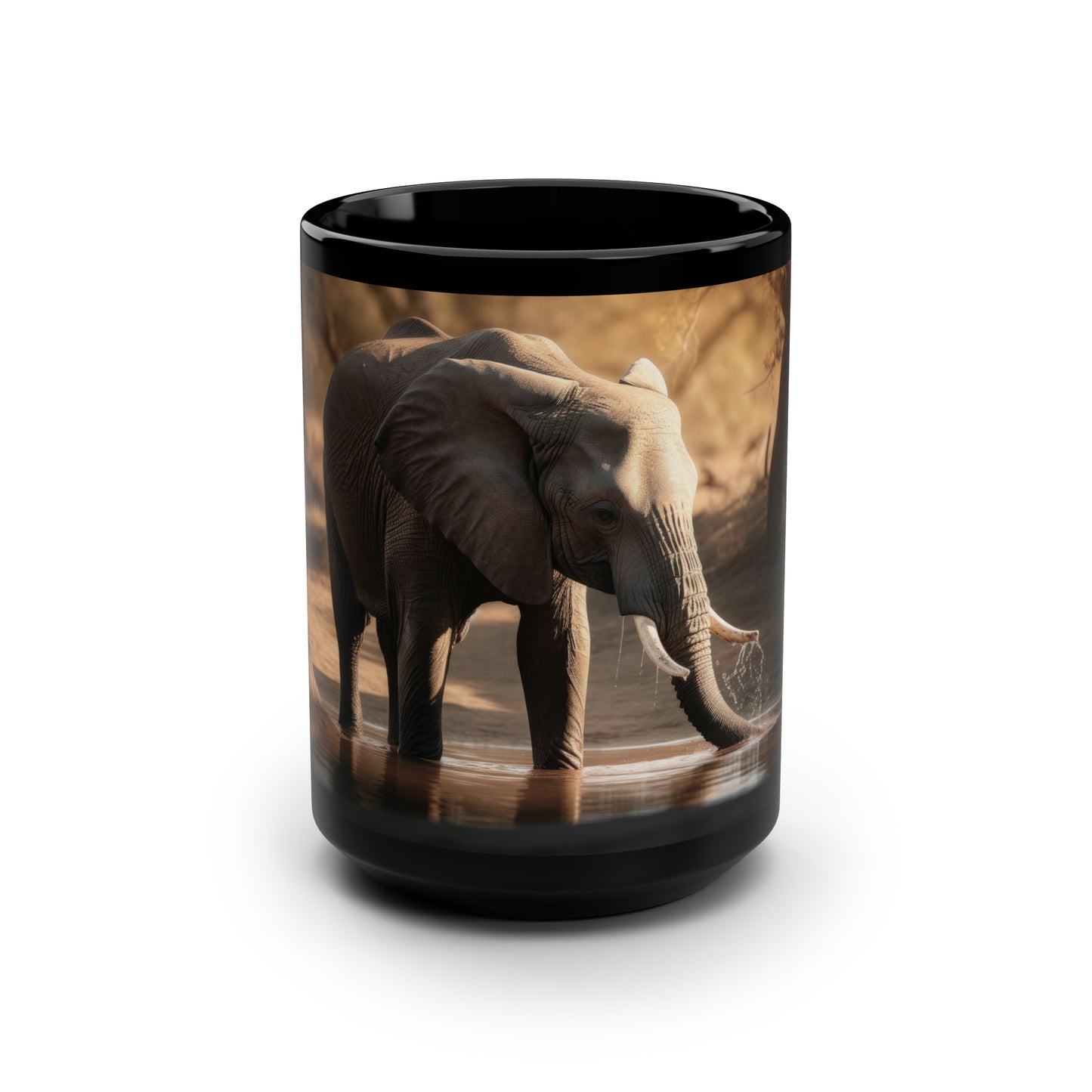 Elephant Mug - 15 oz Ceramic Mug