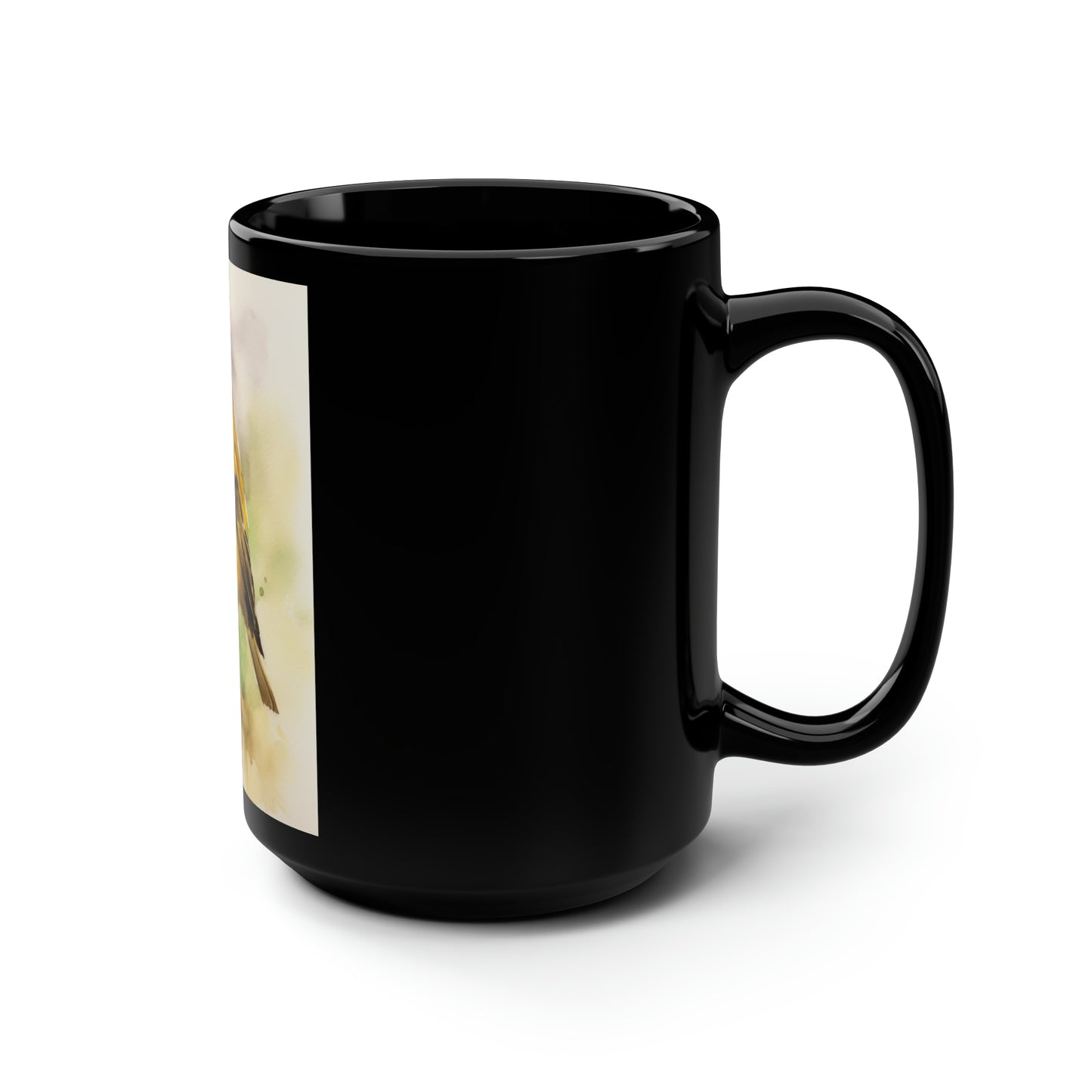 Canary Mug watercolor - 15 oz Ceramic