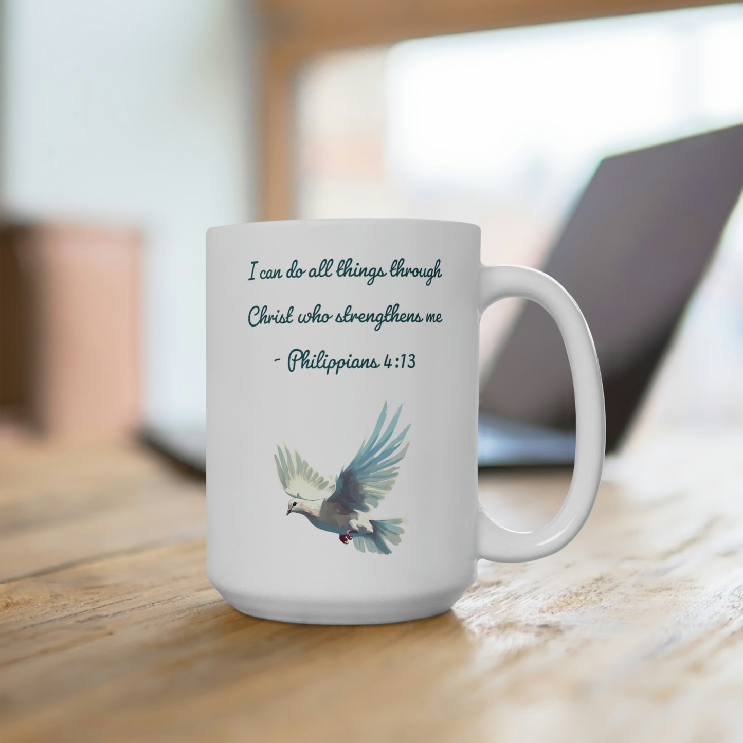 Philippians 4:13, Mug 15oz