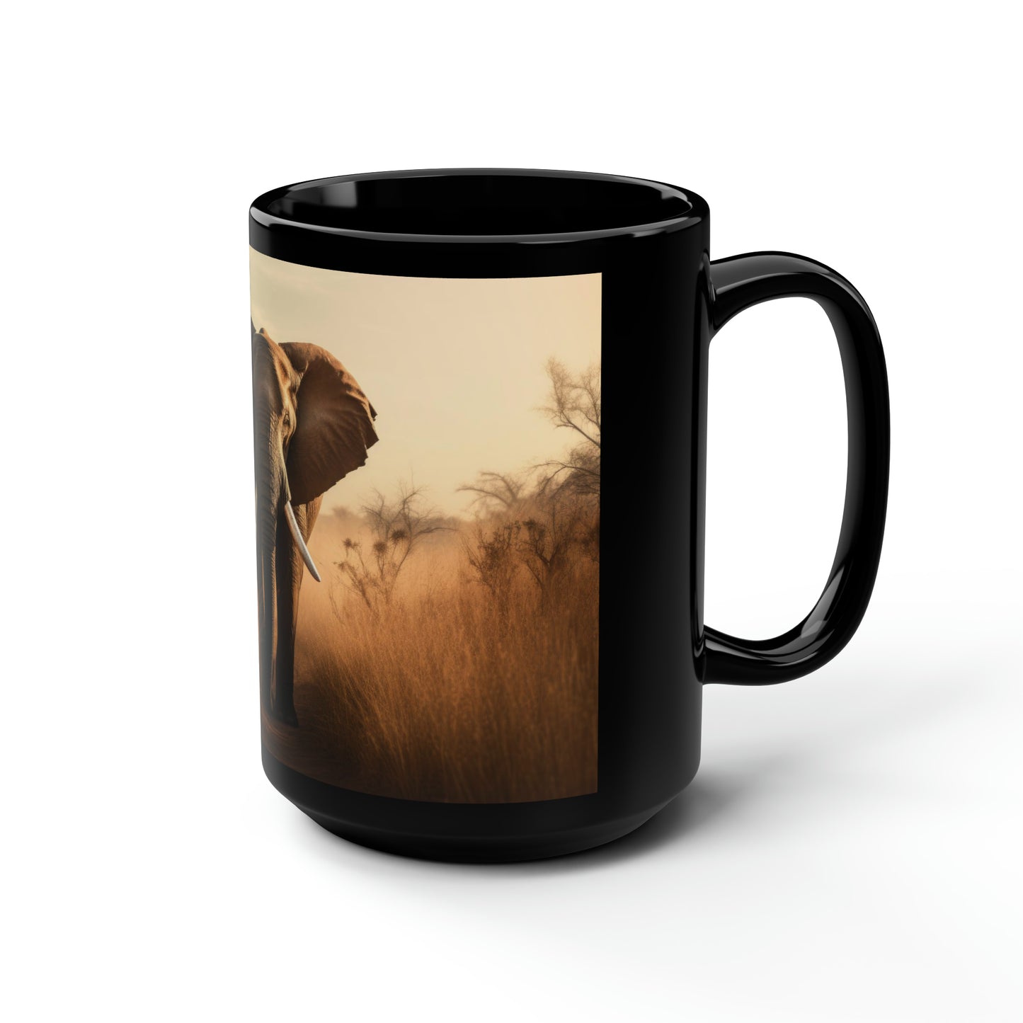 Elephant Mug - 15 oz Ceramic Mug