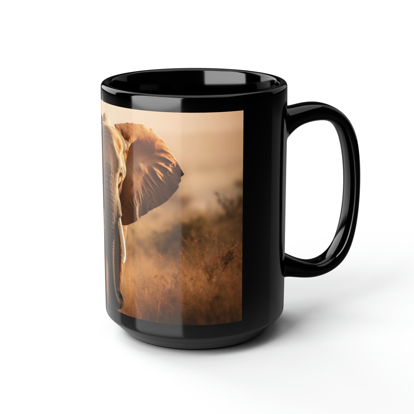 Elephant Mug - 15 oz Ceramic Mug