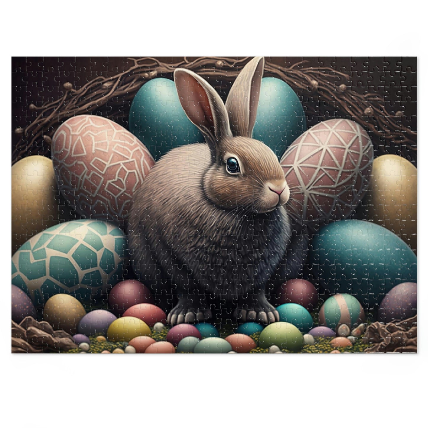 Bunny and Easter Eggs Puzzle (500, 1000 piece)