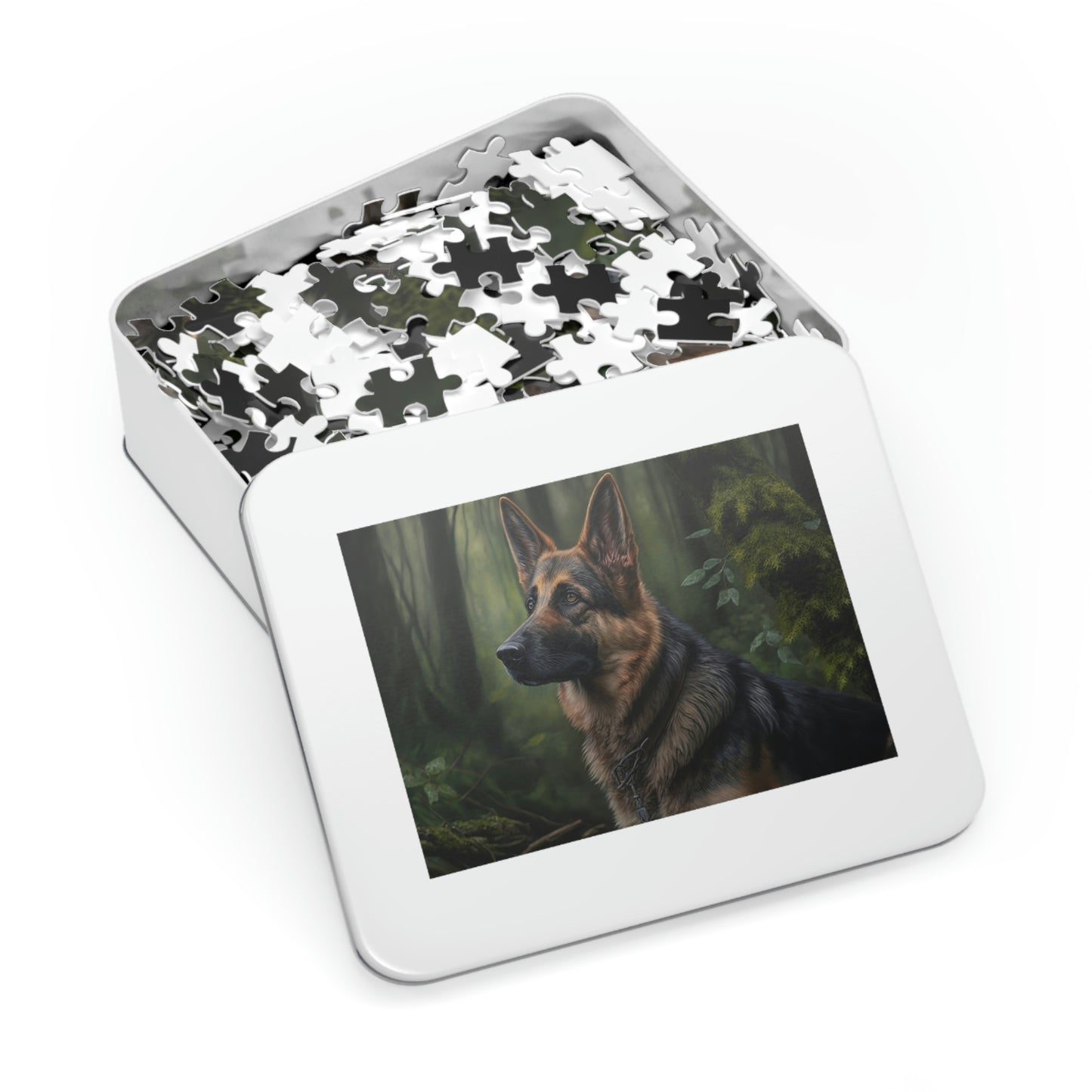Tranquil Forest German Shepherd Puzzle (500,1000-Piece)