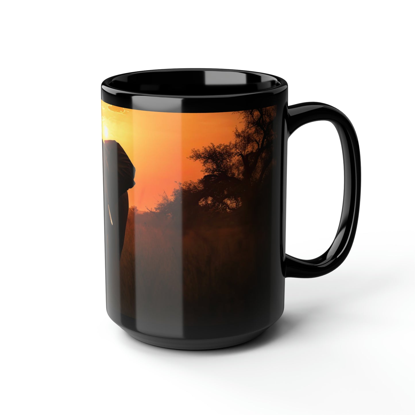 Elephant Mug - 15 oz Ceramic Mug