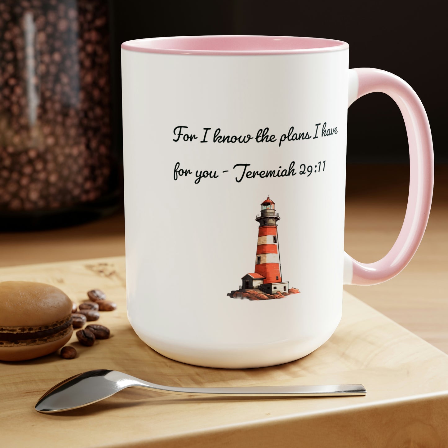 For I know the Plans I have for You, Two-Tone Coffee Mugs, 15oz
