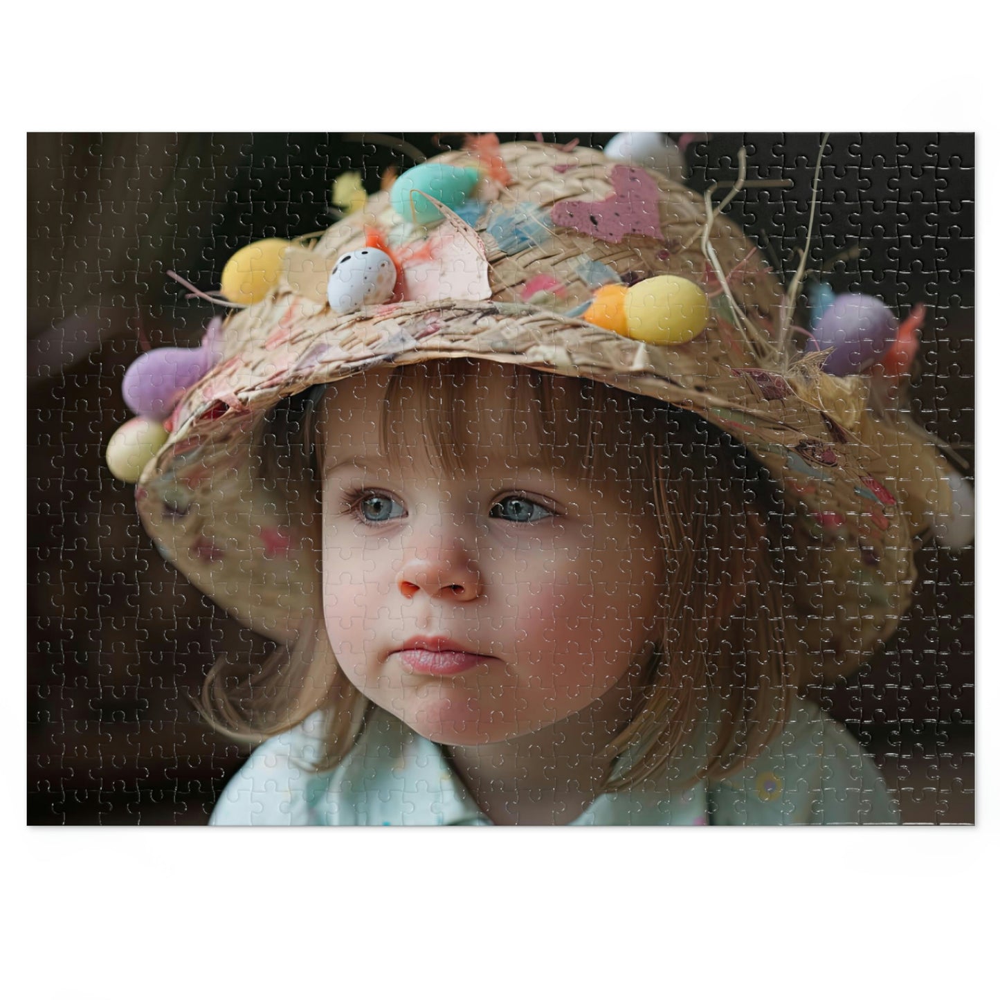 Little Girl in Easter Bonnet Puzzle 2 (500, 1000 piece)