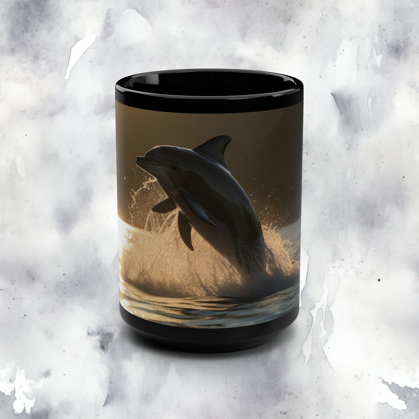 Dolphin Mug - 15 oz Ceramic Mug