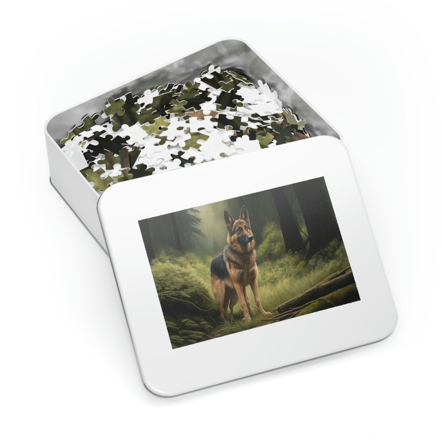 Mystical Woods German Shepherd Puzzle (500,1000-Piece)