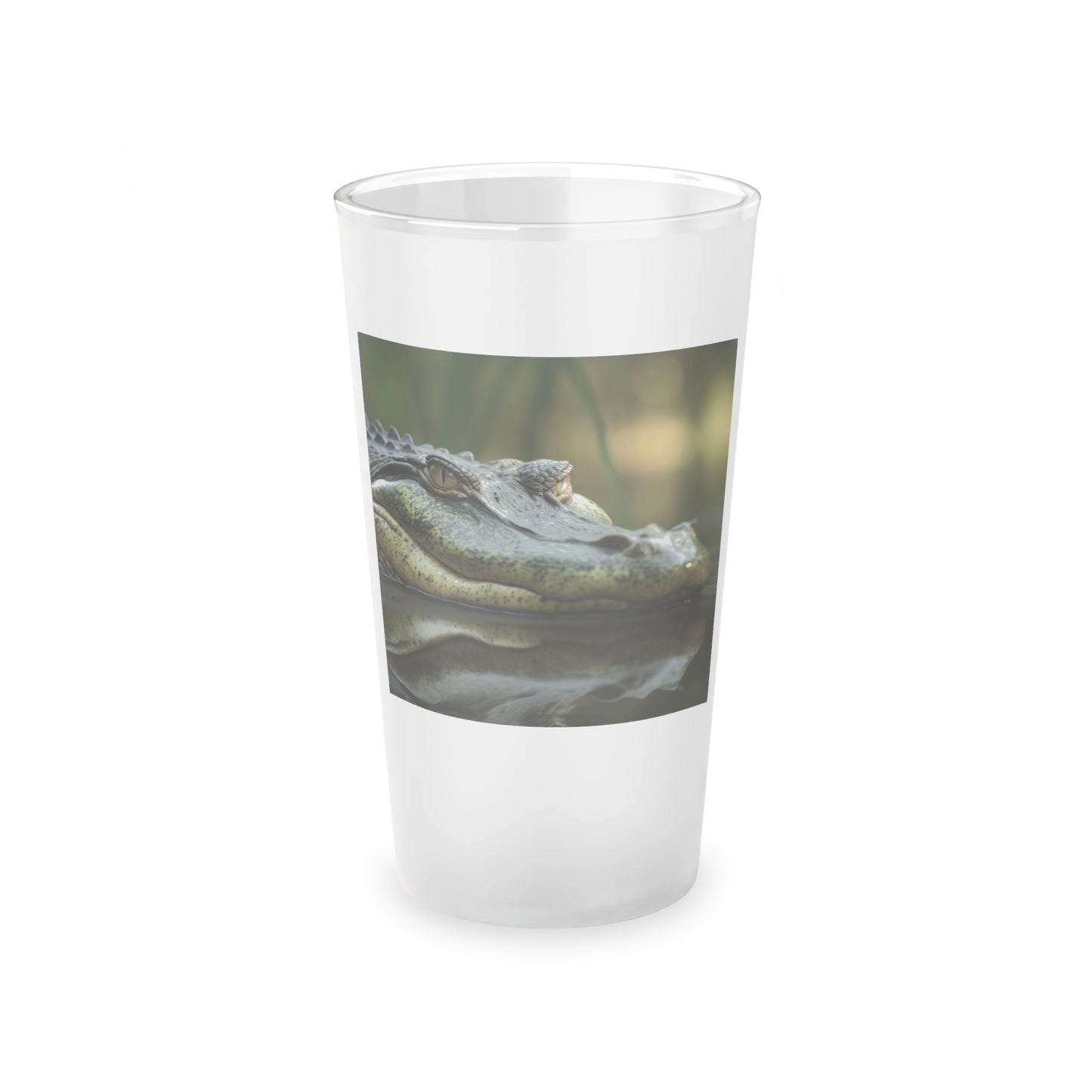 Alligator Frosted Pint Glass, 16oz