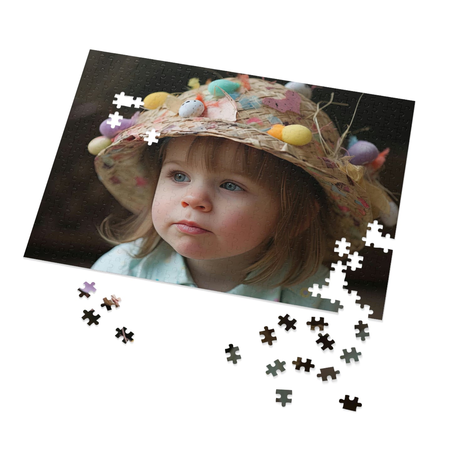 Little Girl in Easter Bonnet Puzzle 2 (500, 1000 piece)