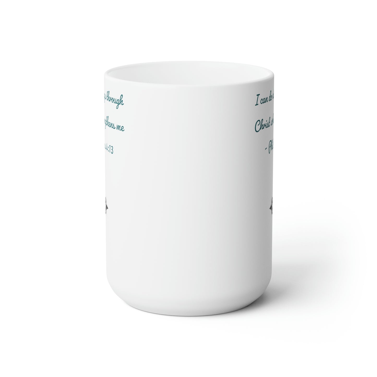 Philippians 4:13 Cross Mug 15oz