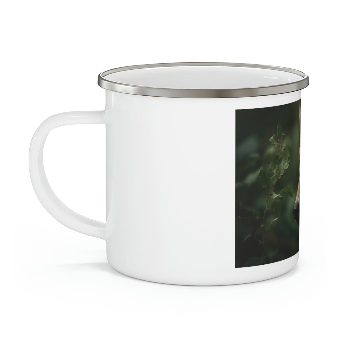 Wolf Enamel Camping Mug