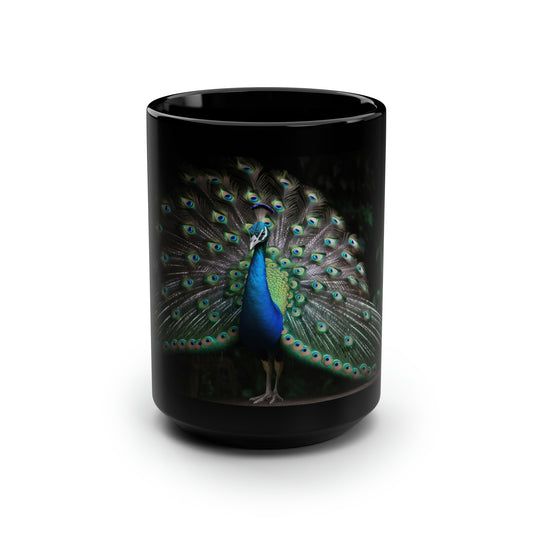 Peacock Mug - 15oz Ceramic Mug