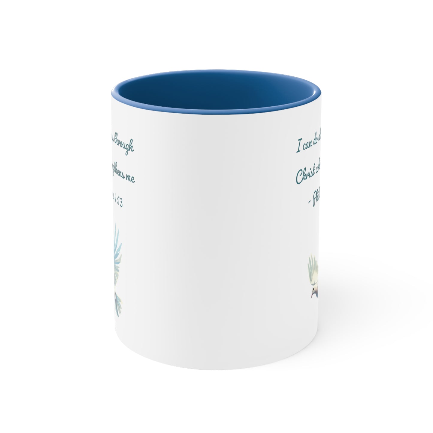 I Can Do all things Bible verse Accent Coffee Mug, 11 oz
