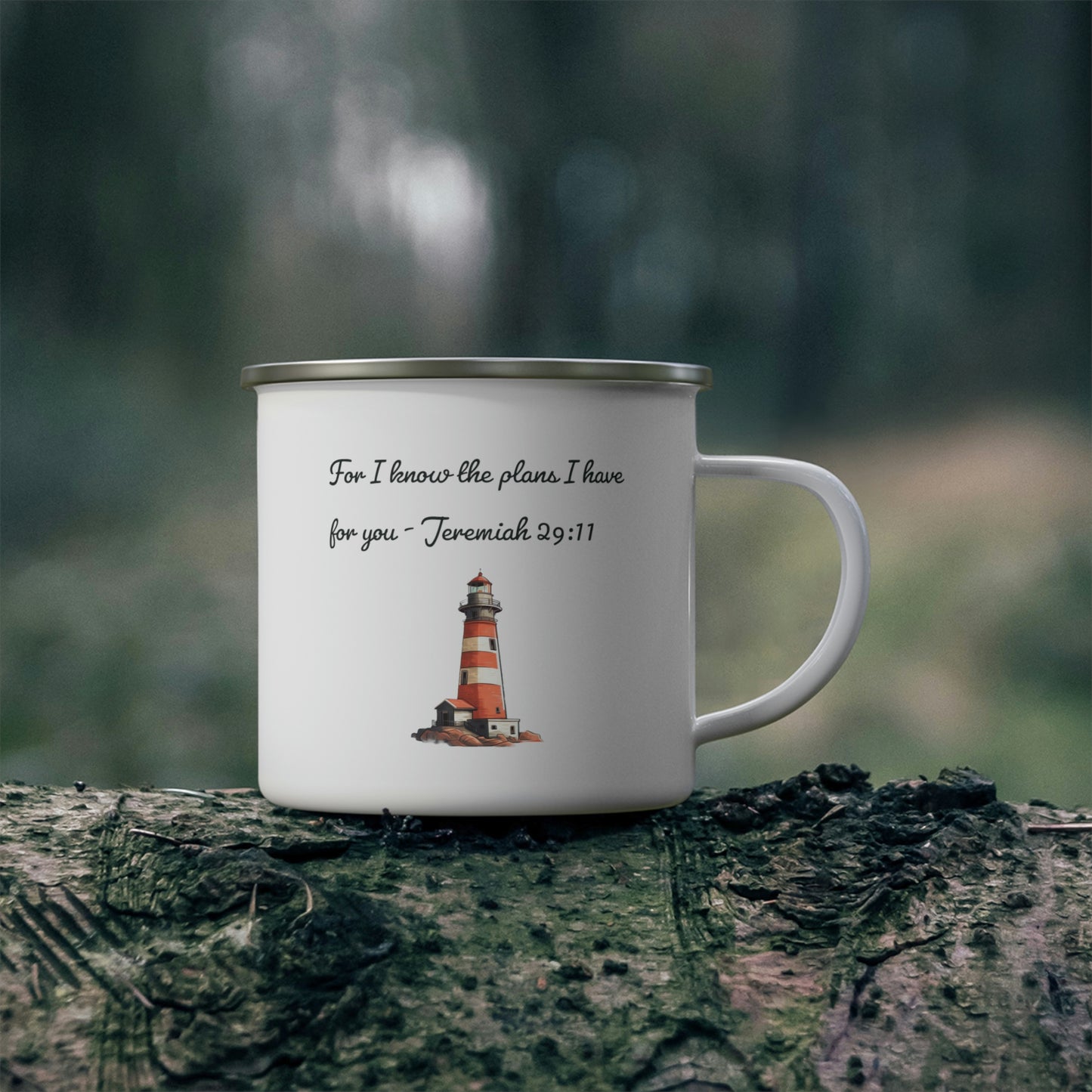 For I know the Plans I have for You Camping Mug, enamel, 12 oz