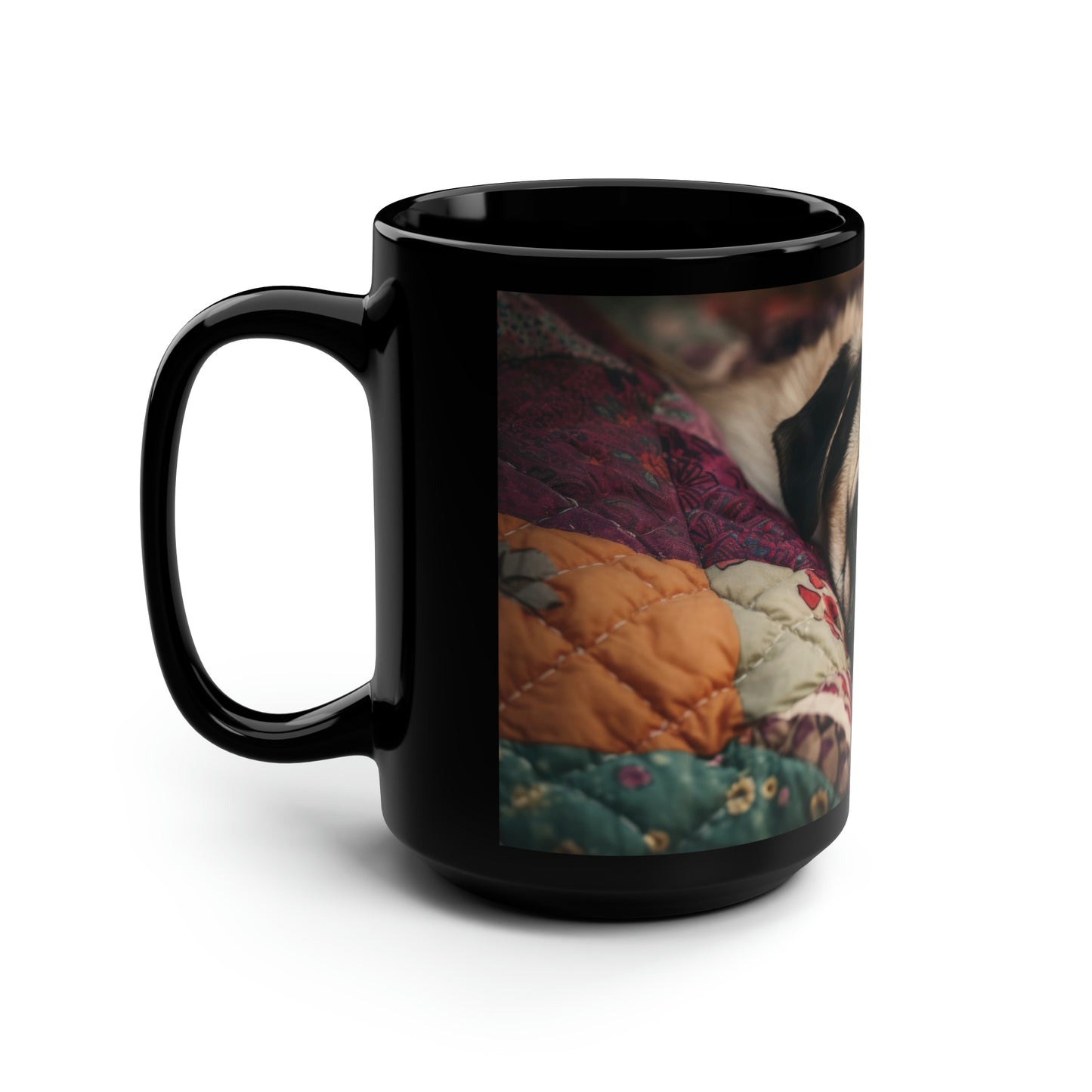 Pug Mug - 15oz Black Ceramic