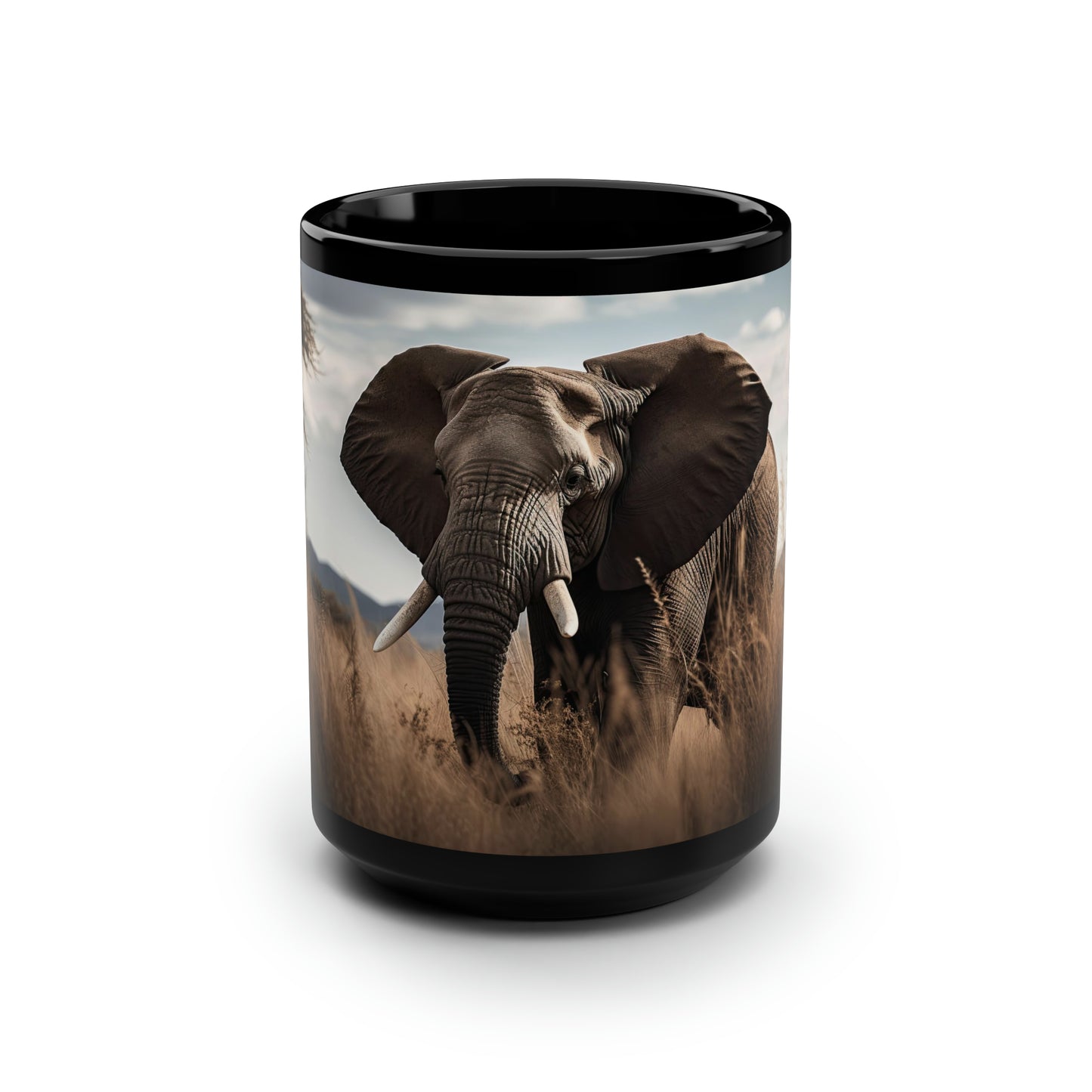 Elephant Mug - 15 oz Ceramic Mug