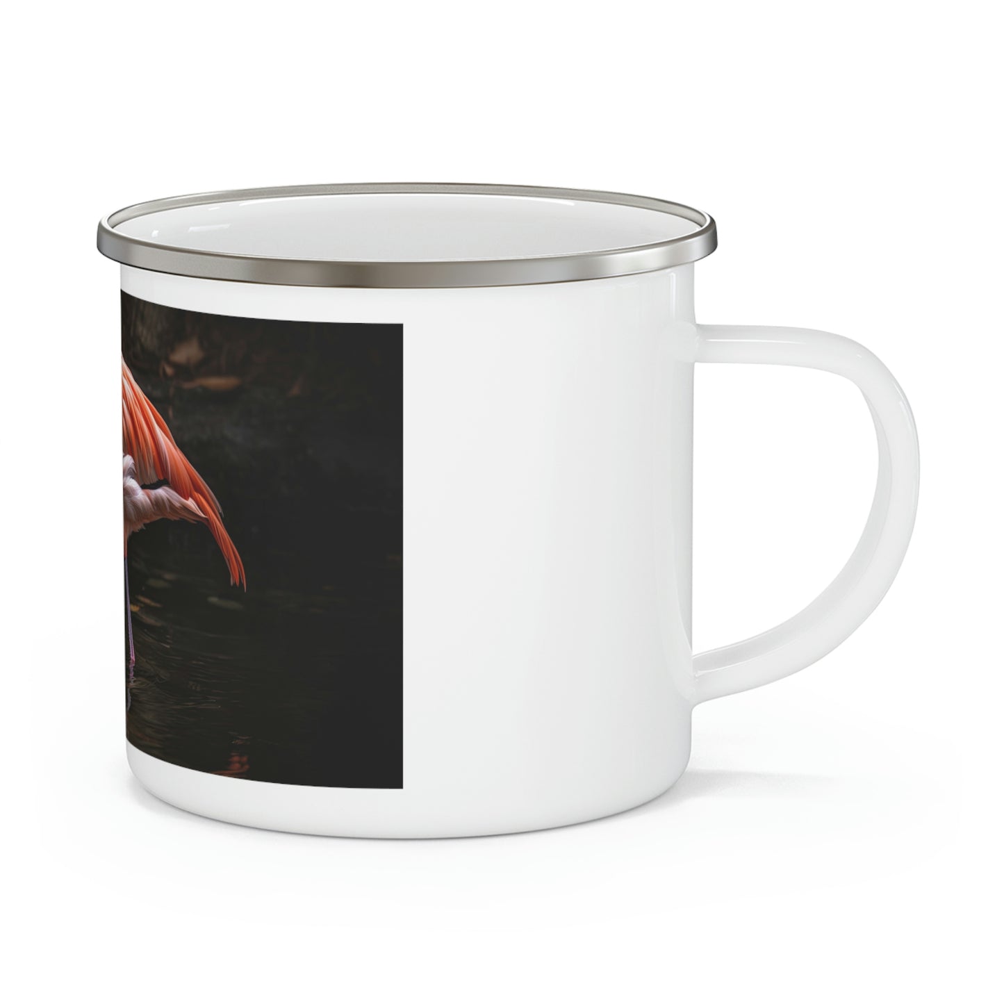 Flamingo Camping Mug, Enamel