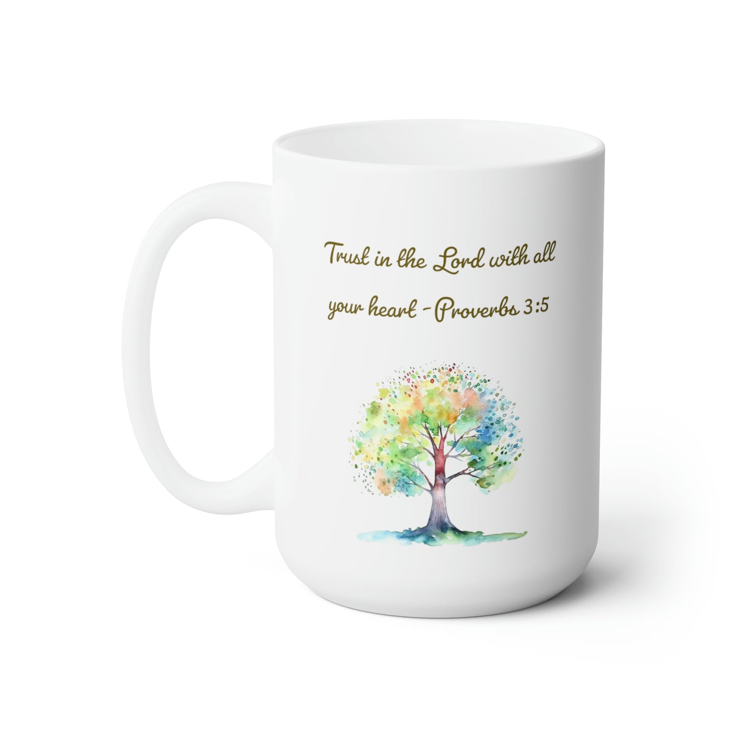 Trust in the Lord Tree Proverbs 3:5 Mug 15oz