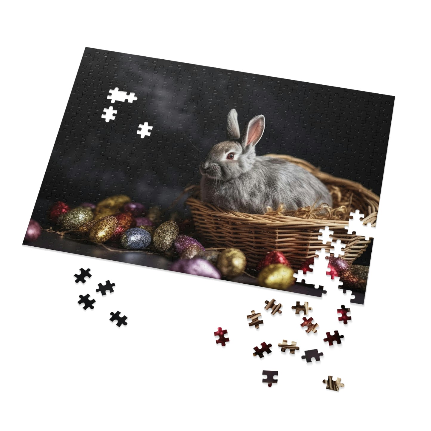 Whimsical Easter Bunny Puzzle 4 (500, 1000 piece)