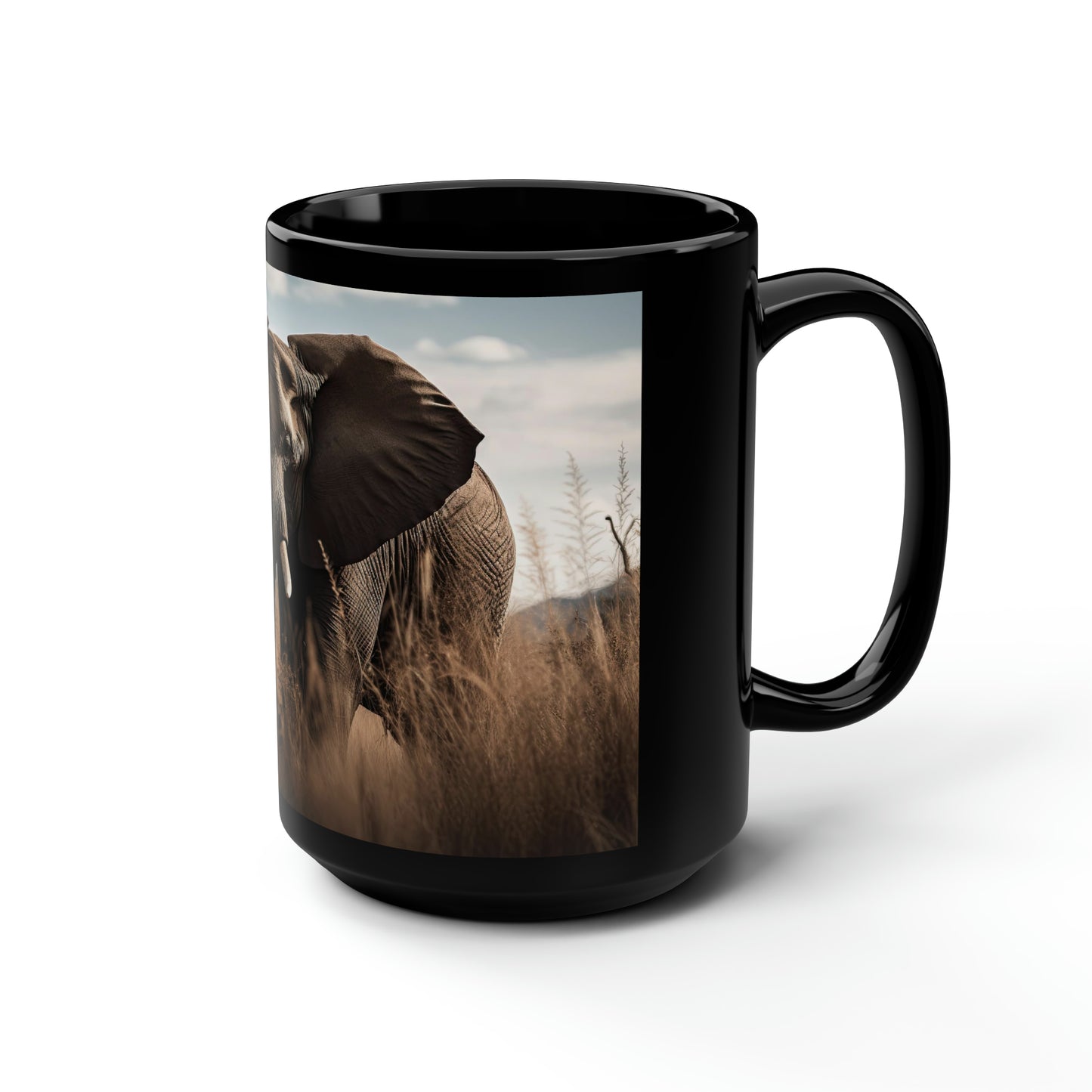 Elephant Mug - 15 oz Ceramic Mug