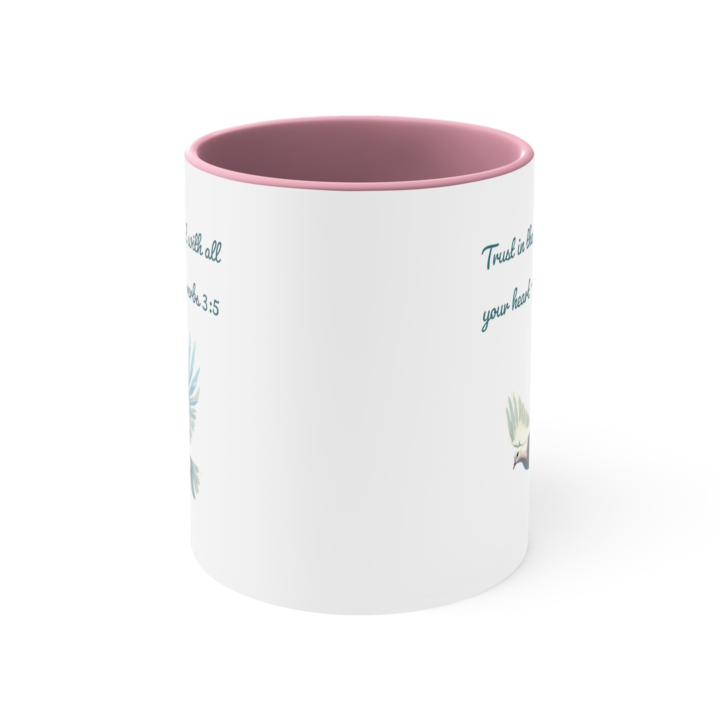 Trust in the Lord Proverb Accent Coffee Mug, 11 oz