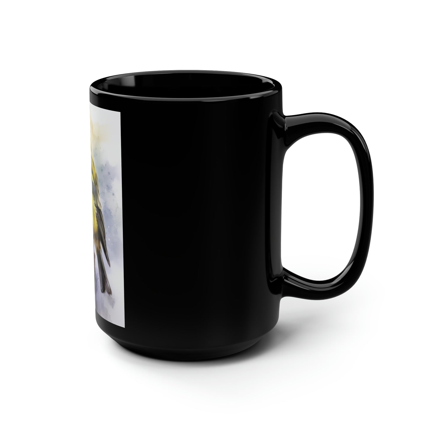 Canary Mug watercolor - 15 oz Ceramic