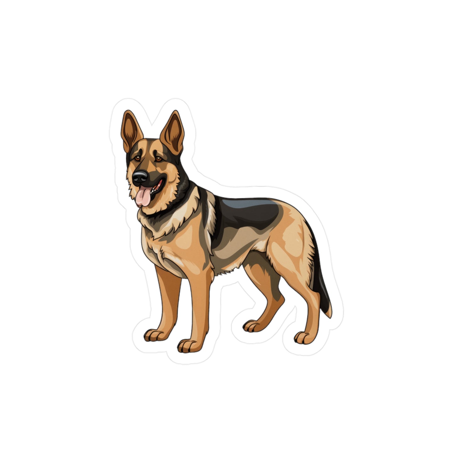 German Shepherd Sticker - Kiss-Cut Vinyl Decals