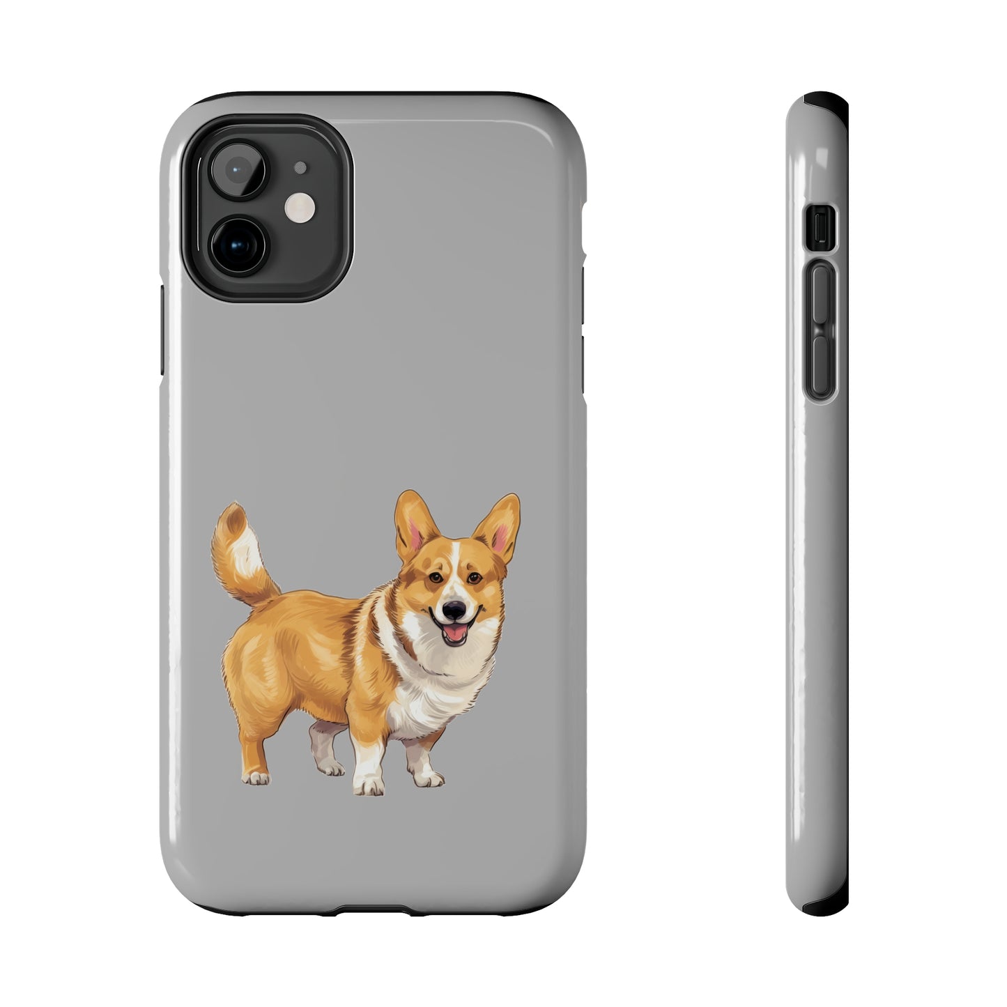 Light Grey Corgi Tough Phone Case