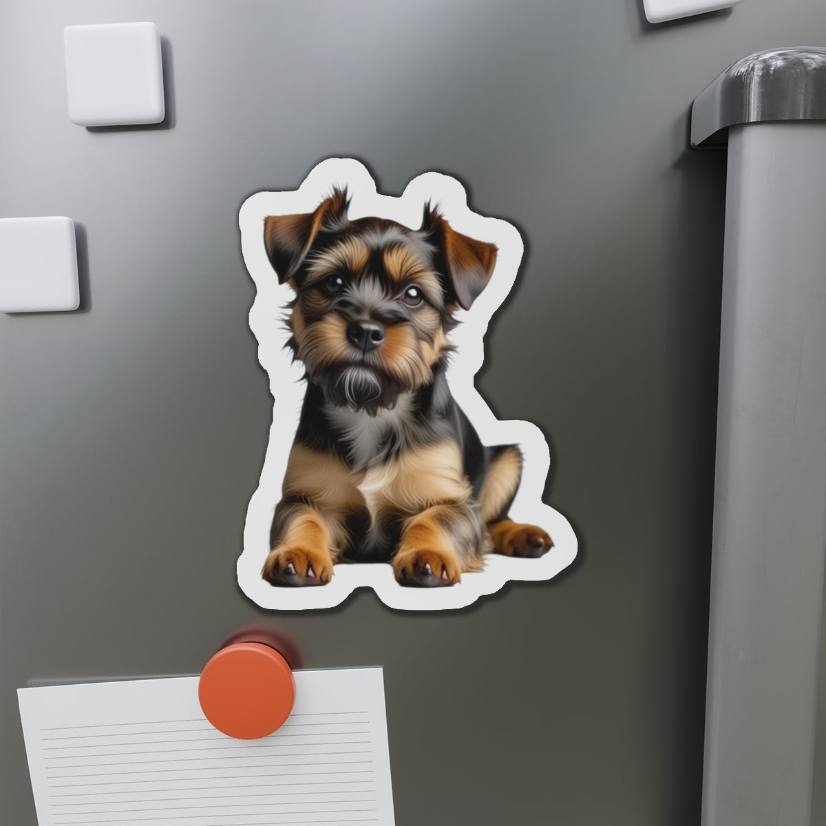 Border Terrier Die-Cut Magnet - Cute Dog Breed Refrigerator Magnet, Pet Lover Gift, Animal Decor, Fridge Decoration, Puppy Art Magnet