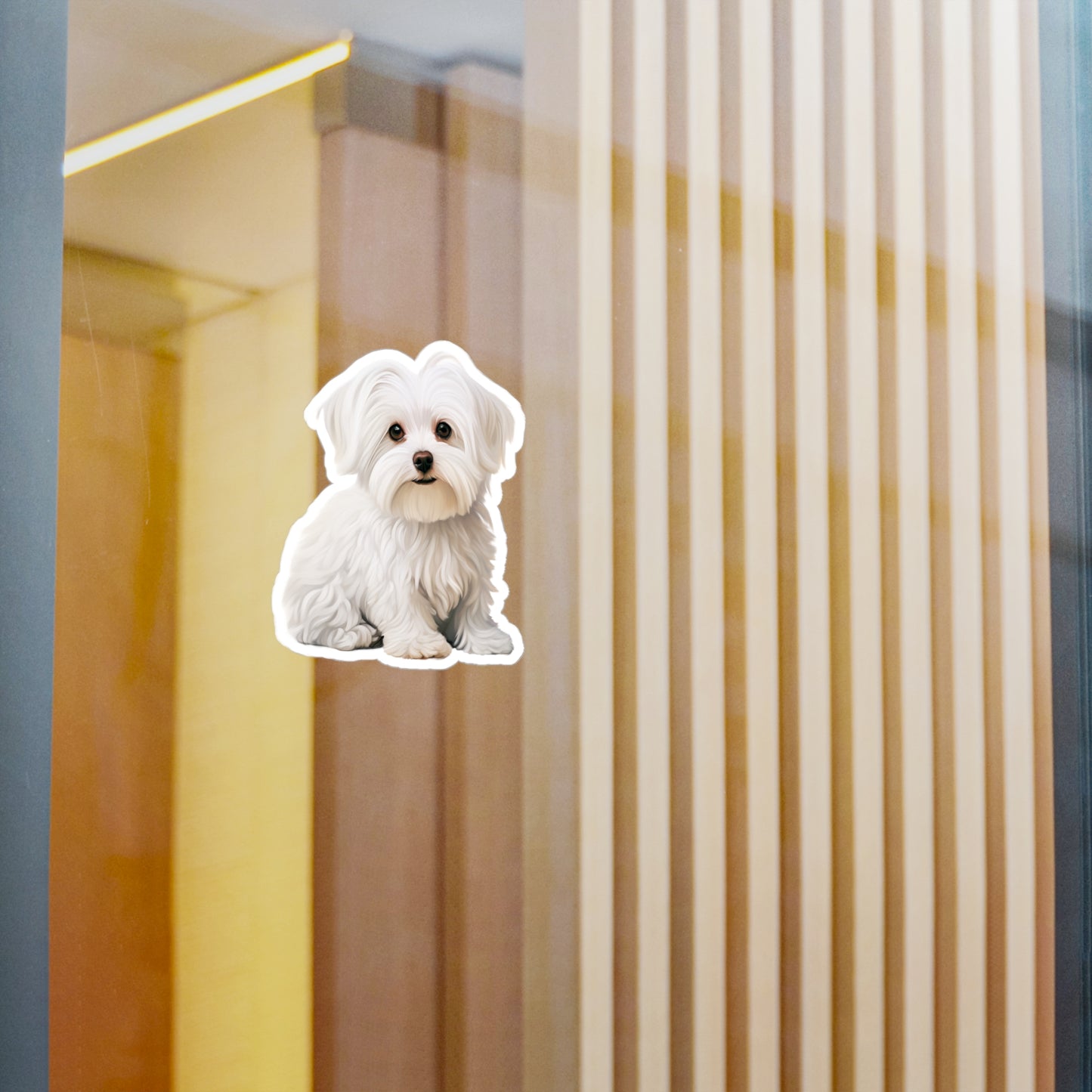 Maltese Sticker - Vinyl Dog Decals