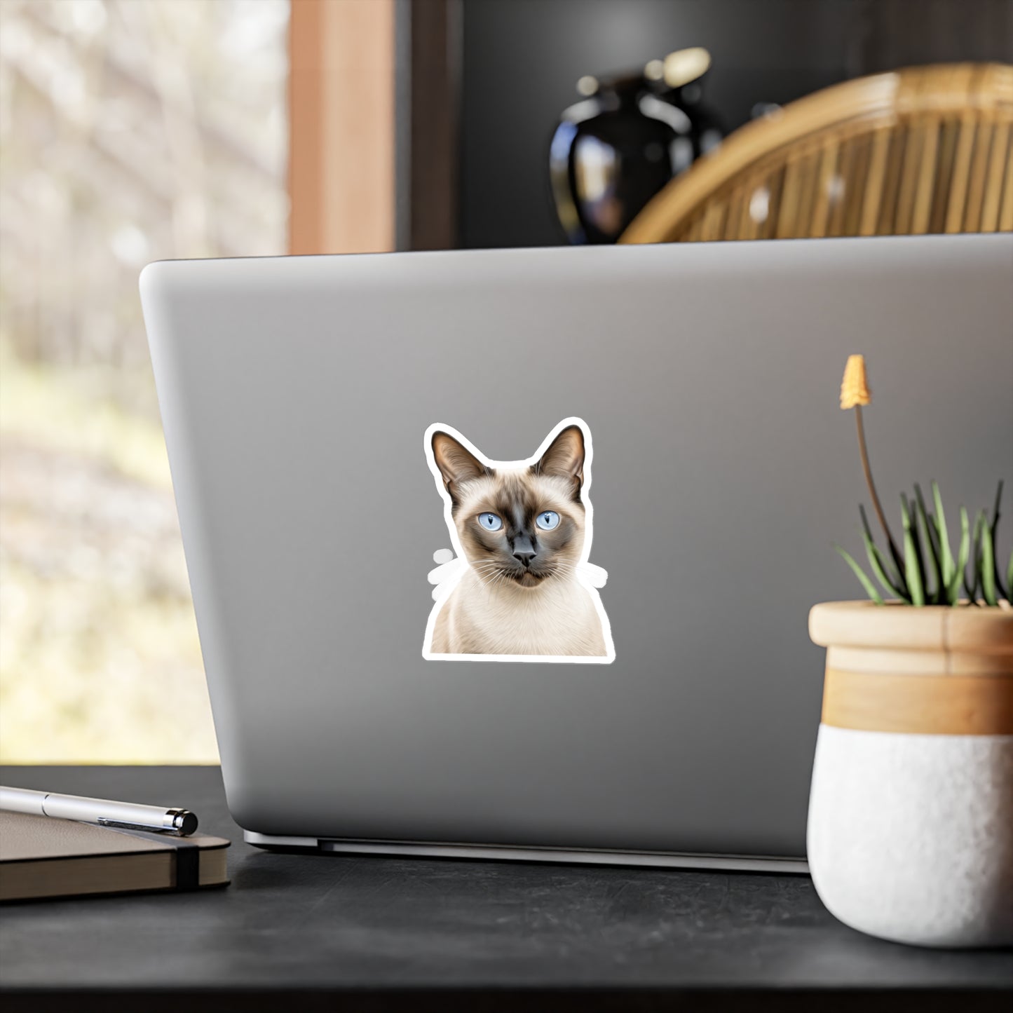 Siamese Cat Sticker | Pet Vinyl Decal | Animal Car Decal | Laptop Sticker | Window Decal