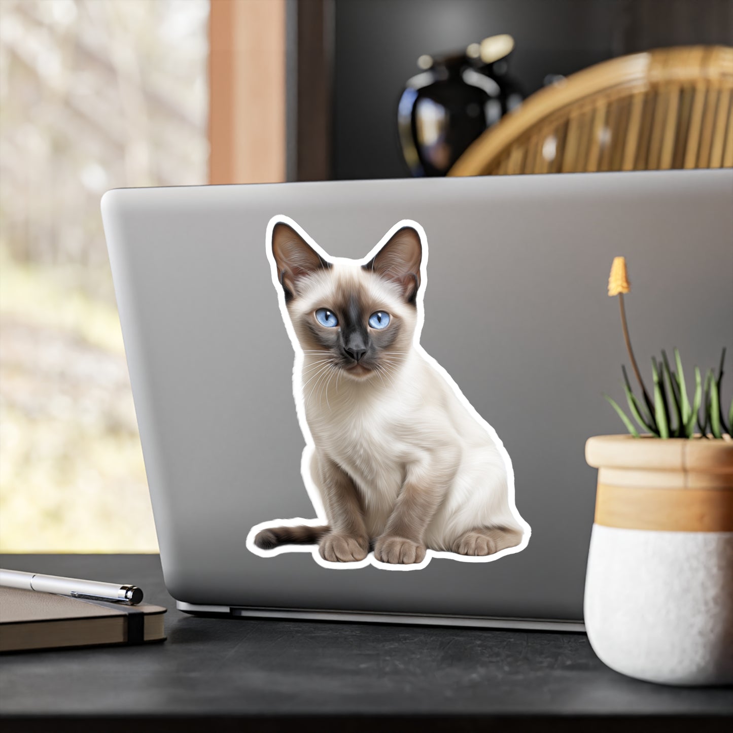 Siamese Cat Sticker | Pet Vinyl Decal | Animal Car Decal | Laptop Sticker | Window Decal