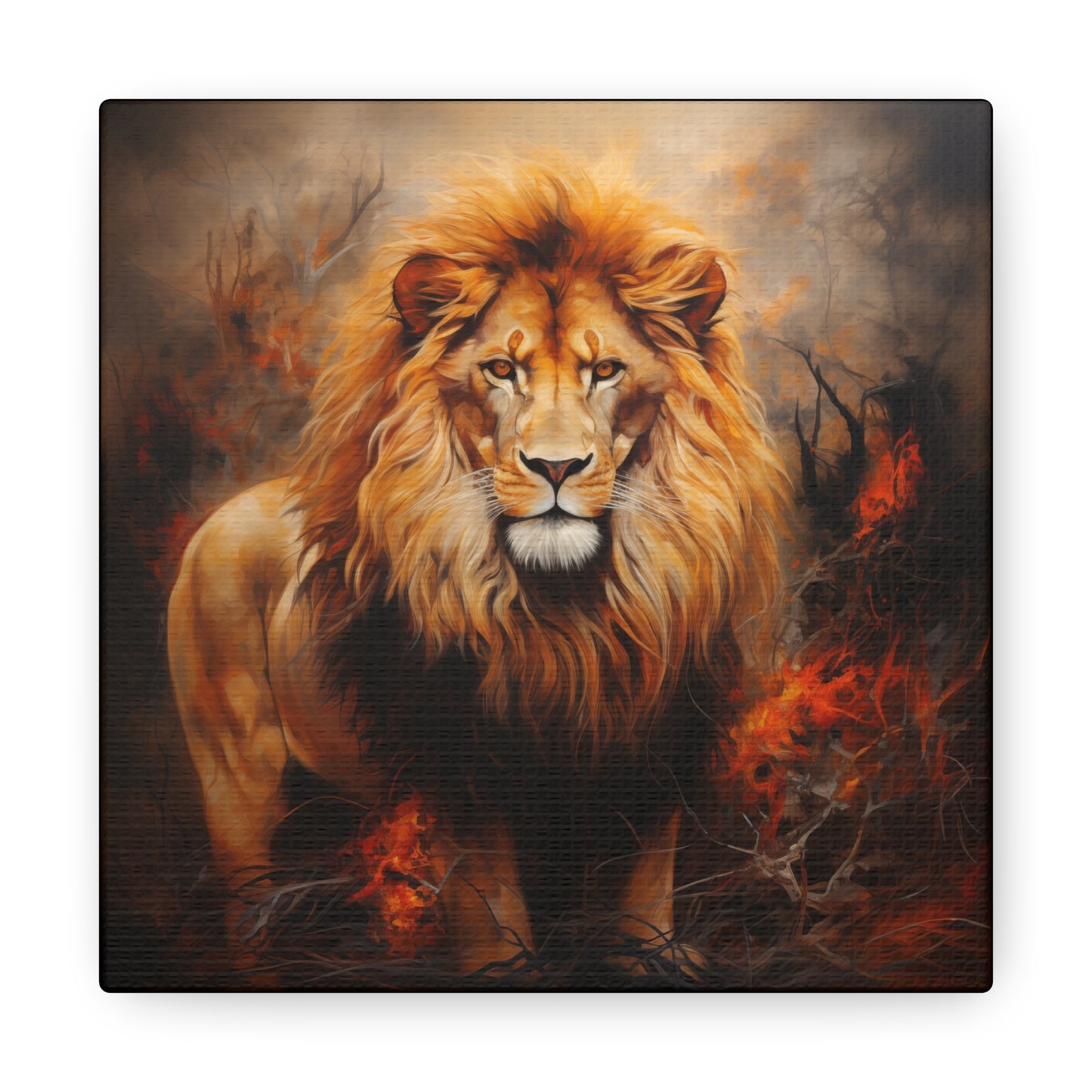 Lion Art - Animal Print - Canvas Gallery Wraps