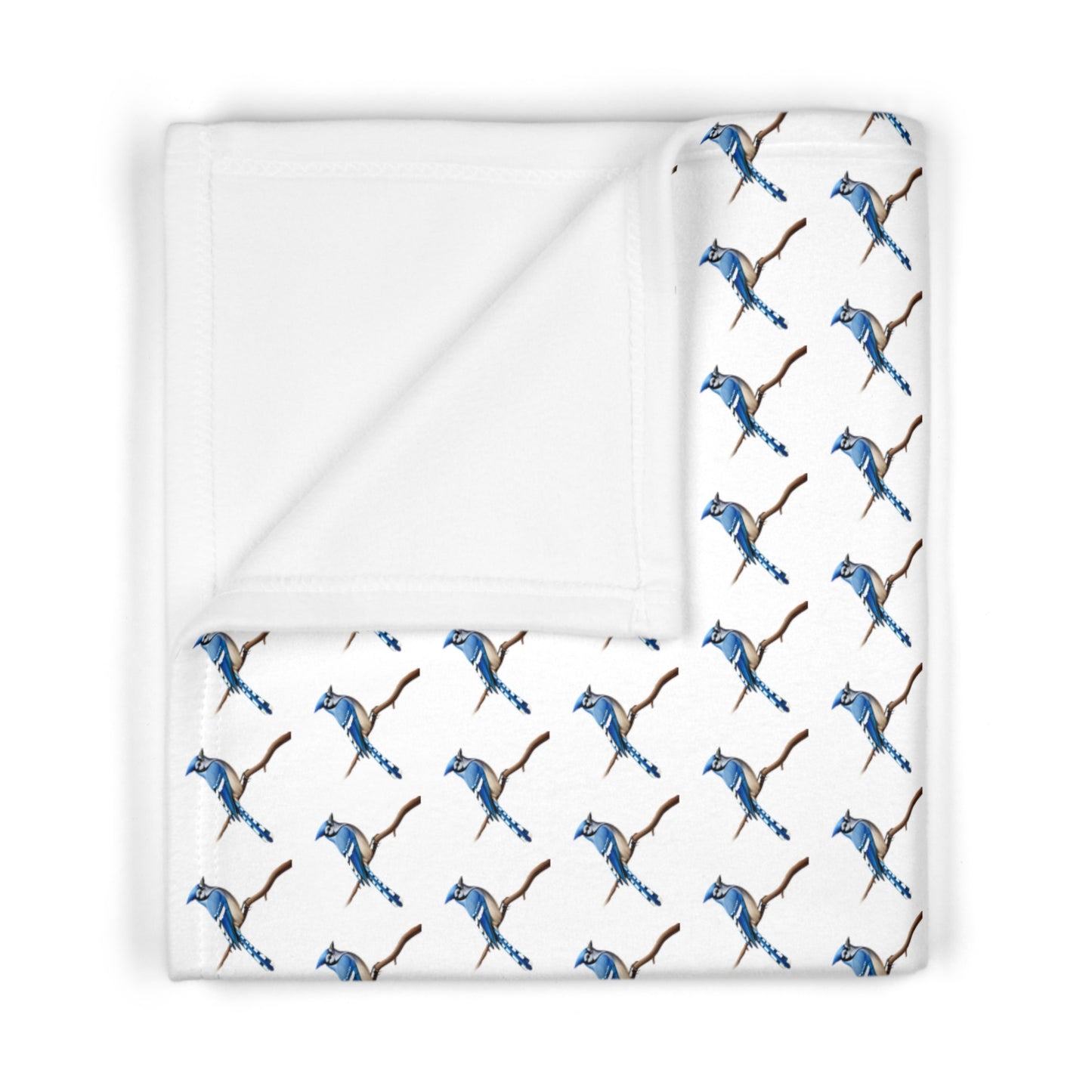 Blue Jay Soft Fleece Baby Blanket