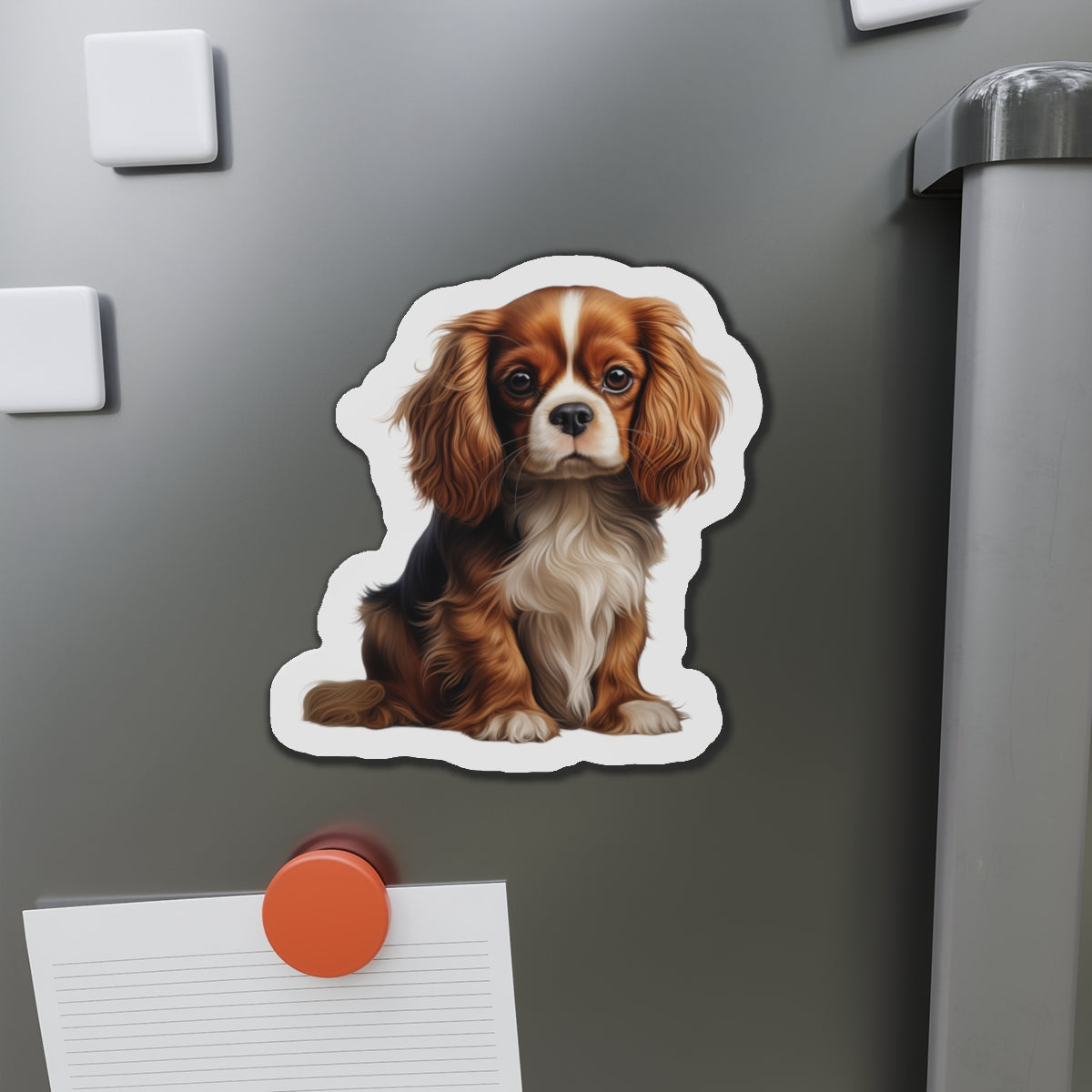 Cavalier King Charles Spaniel Magnet | Die Cut Dog Magnet | Pet Kitchen Decor
