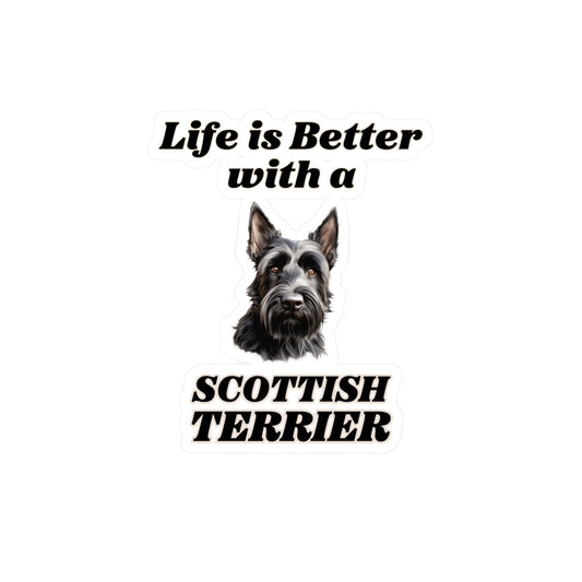 Scottish Terrier Sticker - Kiss-Cut Vinyl Dog Decals