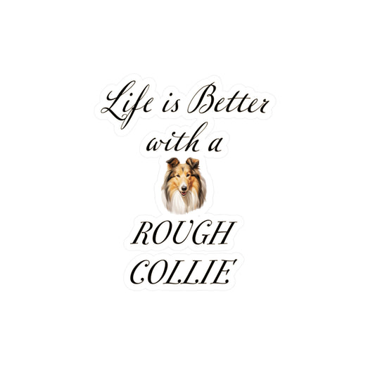 Rough Collie Sticker - Dog Vinyl Decals