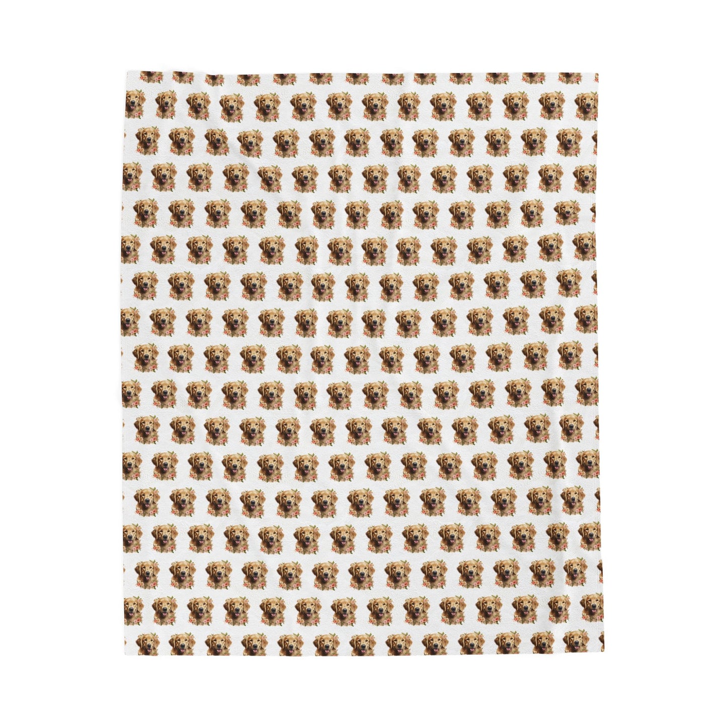 Golden Retriever Blanket -  Velveteen Plush Throw
