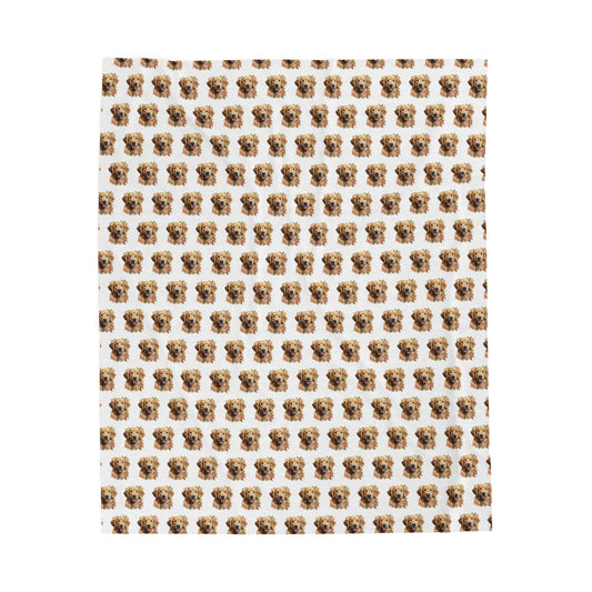 Golden Retriever Blanket -  Velveteen Plush Throw