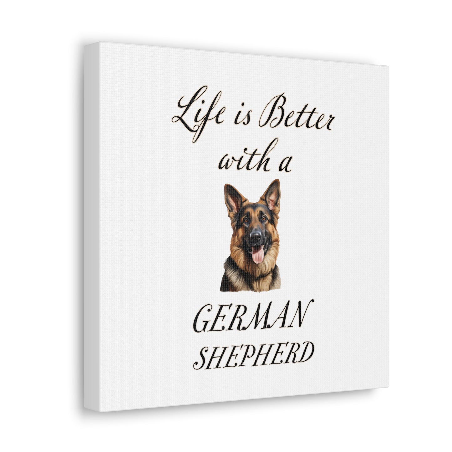 German Shepherd Art - Dog Print - Canvas Gallery Wraps