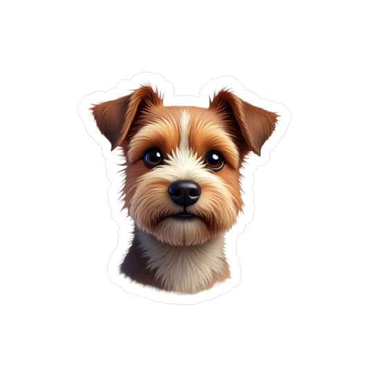 Border Terrier Kiss-Cut Vinyl Decals Stickers, Dog Lover Gift, Car Decals, Laptop Stickers, Pet Owner Gift, Animal Lover Decor