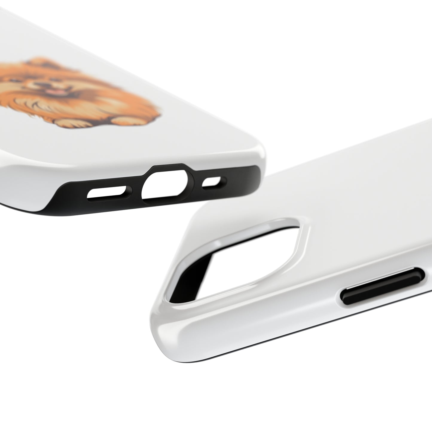White Pomeranian Tough Phone Case