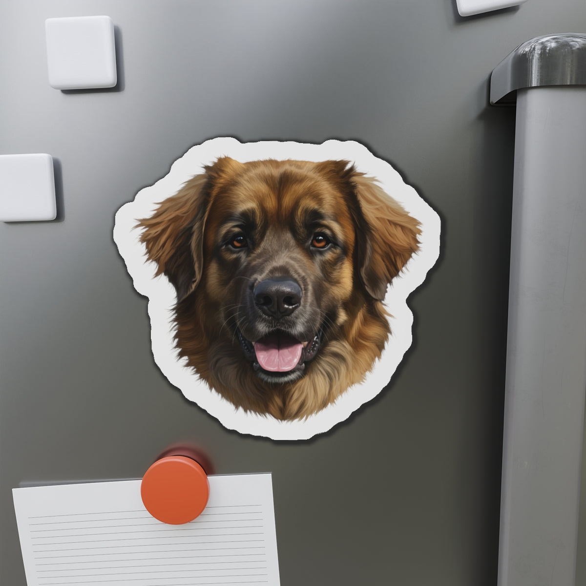 Leonberger Die-Cut Magnet - Dog Lover Gift, Fridge Magnet, Animal Lover Decor, Cute Puppy Magnet, Pet Owner Gift