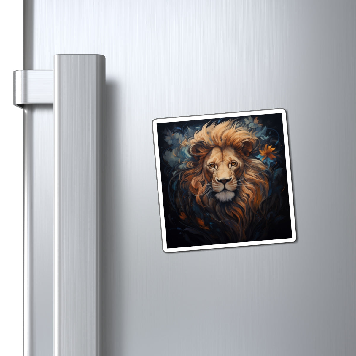 Lion Art Magnet (Square)