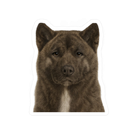 Brindle Akita decal - Akita sticker - Dog Sticker - Pet Decal - Outdoor - Indoor